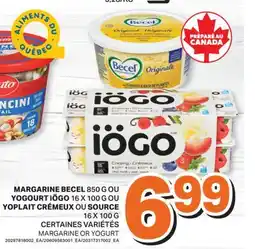 L'Intermarché MARGARINE 850 G OU YOGOURT 16 X 100 G OU CRÉMEUX OU SOURCE 16 X 100 G | MARGARINE OR YOGURT offer