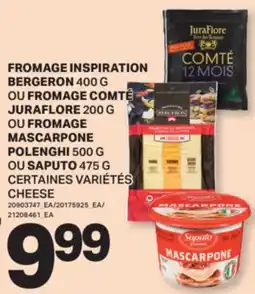 L'Intermarché FROMAGE BERGERON, 400 G OU FROMAGE COMTÉ , 200 G OU FROMAGE MASCARPONE, POLENGHI 500 G | CHEESE offer