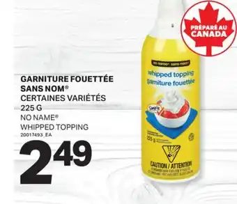 L'Intermarché GARNITURE FOUETTÉE | WHIPPED TOPPING, 225 G offer