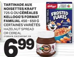 L'Intermarché TARTINADE AUX NOISETTES 725G OU CÉRÉALES FORMAT 450 - 650 G | HAZELNUT SPREAD OR CEREAL offer