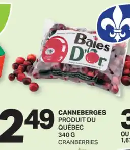L'Intermarché CANNEBERGES | CRANBERRIES, 340 G offer
