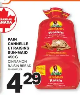 L'Intermarché PAIN CANNELLE ET RAISINS | CINNAMON RAISIN BREAD, 450 G offer