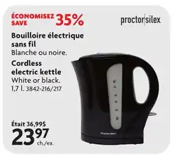 Home Hardware Cordless Kettle - Black, 1500W, 1.7 L offer