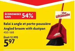 Home Hardware THE ULTIMATE Angled broom with dustpan offer