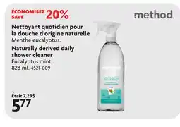Home Hardware Naturally derived daily shower cleaner offer
