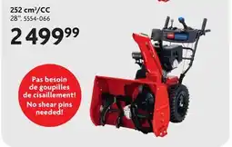 Home Hardware 2 Stage Snow Blower 252 cm3/CC offer