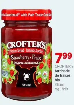 Avril Tartinade De Fraises Bio offer