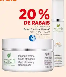 Avril Zorah Biocosmétiques offer