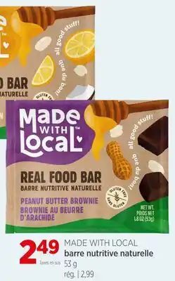 Avril barre nutritive naturelle offer