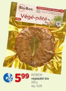 Avril Végépâté bio offer