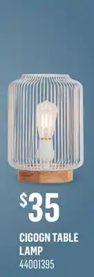 Canac Cigogn Table Lamp offer