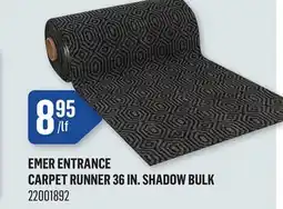 Canac Emer Entrance Carpet Runner 36 in. Shadow Bulk offer