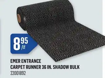 Canac Emer Entrance Carpet Runner 36 in. Shadow Bulk offer