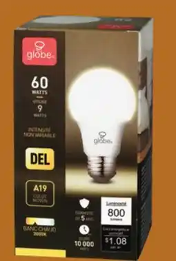 Canac A19 LED Light Bulb 9 W offer