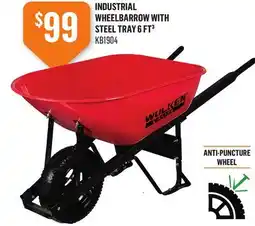 Canac Industrial Wheelbarrow with Steel Tray 6ft³ offer