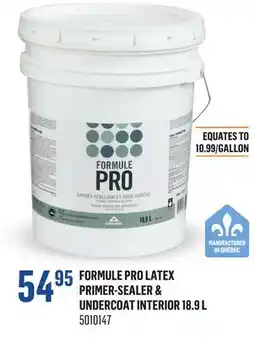 Canac FORMULE PRO LATEX PRIMER-SEALER & UNDERCOAT INTERIOR 18.9 L offer