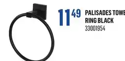 Canac Palisades Towel Ring Black offer
