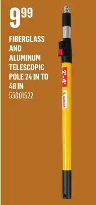 Canac FIBERGLASS AND ALUMINUM TELESCOPIC POLE 24 IN TO 48 IN offer