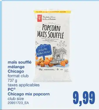 Wholesale Club MAÏS SOUFFLÉ MÉLANGE CHICAGO PC , 737 G offer