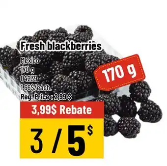 Mayrand Fresh blackberries offer