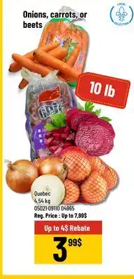 Mayrand Onions, carrots or beets offer