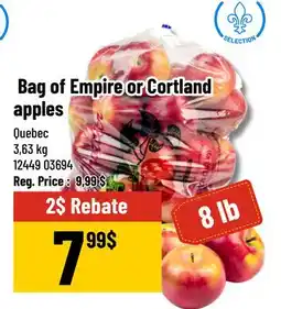 Mayrand Empire or Cortland Apples 3,63 kg offer