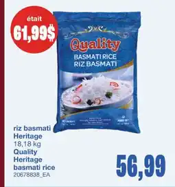 Wholesale Club RIZ BASMATI HERITAGE QUALITY, 18,18 KG offer