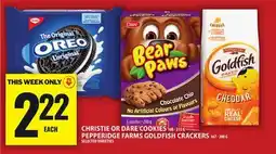 Food Basics CHRISTIE OR DARE COOKIES | PEPPERIDGE FARMS GOLDFISH CRACKERS offer