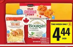 Food Basics SELECTION CHEESE | SHREDS | BOURSIN CHEESE offer