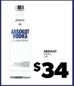 Real Canadian Liquorstore Absolut Vodka offer