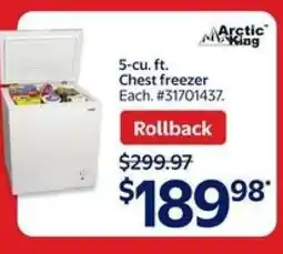 Walmart Arctic King 5-cu. ft. Chest Freezer offer