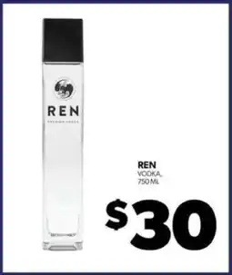 Real Canadian Liquorstore REN Vodka offer