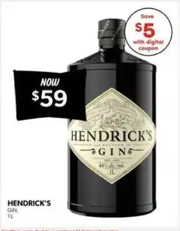 Real Canadian Liquorstore Hendrick's Gin offer