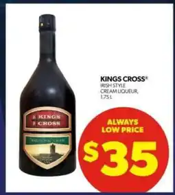 Real Canadian Liquorstore Kings Cross Irish Style Cream Liqueur offer