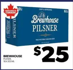 Real Canadian Liquorstore BREWHOUSE PILSNER offer