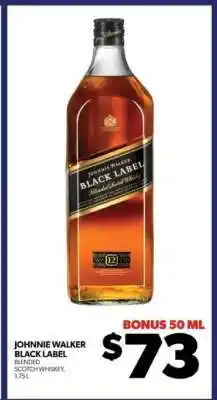 Real Canadian Liquorstore Johnnie Walker Black Label offer
