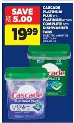Real Canadian Superstore Cascade Dishwasher Tabs offer