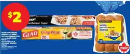 Real Canadian Superstore Titan Parchment Paper or Heavy Duty Aluminum Foil, Glad Cling Wrap, No Name Dinner Rolls offer