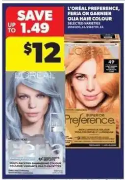 Real Canadian Superstore L'Oréal Preference, Feria or Garnier Olia Hair Colour offer