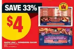 No Frills MAPLE LEAF – SCHNEIDERS BACON offer