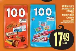 Food Basics Hershey's Snack Size Candy & Twizzlers Candy offer