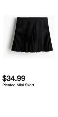H&M Pleated Mini Skort offer