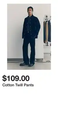 H&M Cotton Twill Pants offer