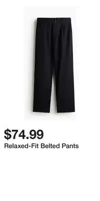 H&M Relaxed-Fit Belted Pants offer