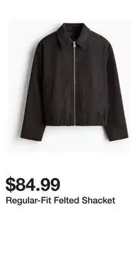 H&M Regular-Fit Felted Shacket offer