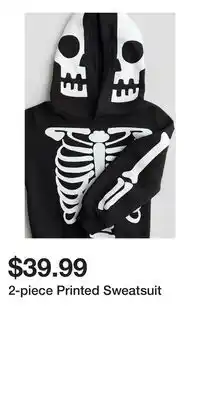 H&M 2-piece Printed Sweatsuit offer