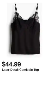 H&M Lace-Detail Camisole Top offer