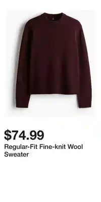 H&M Regular-Fit Fine-knit Wool Sweater offer