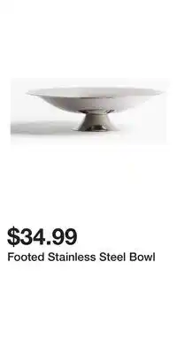 H&M Footed Stainless Steel Bowl offer