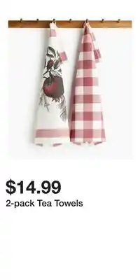 H&M 2-pack Tea Towels offer
